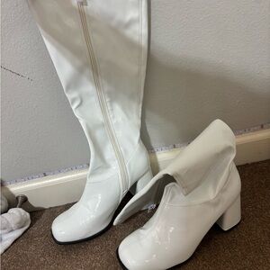 White Knee-High Women's Boots